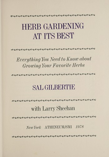Henry Beston: Herbs and the earth (1935, Doubleday, Doran & company, inc.)