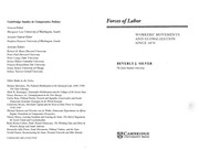 BEVERLY J. SILVER: FORCES OF LABOR: WORKERS' MOVEMENTS AND GLOBALIZATION SINCE 1870. (Undetermined language, 2003, CAMBRIDGE UNIV PRESS)